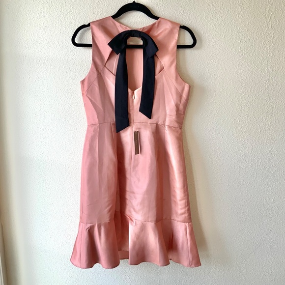 NEW! J Crew Satin Taffeta Midi Pink Dress Size 6 - Picture 2 of 12